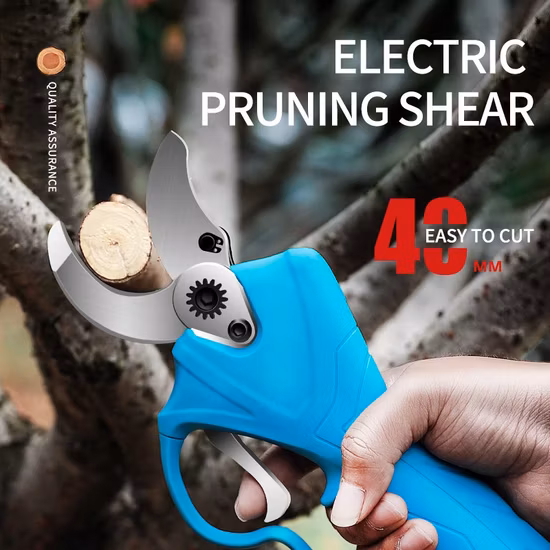 Professionelle 40 mm elektrische Obstschere/elektrische Bypass-Gartenschere, leicht, tragbar gebaut