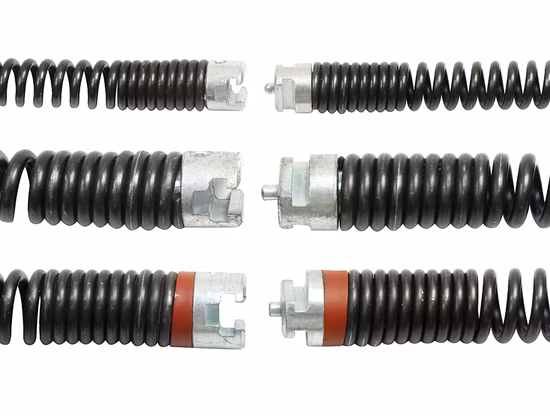 30-mm-Feder-Abflussreiniger, Reinigungsschlange, Sanitärwerkzeuge, 60 Fuß langes 1 1/4-Zoll-Kabel